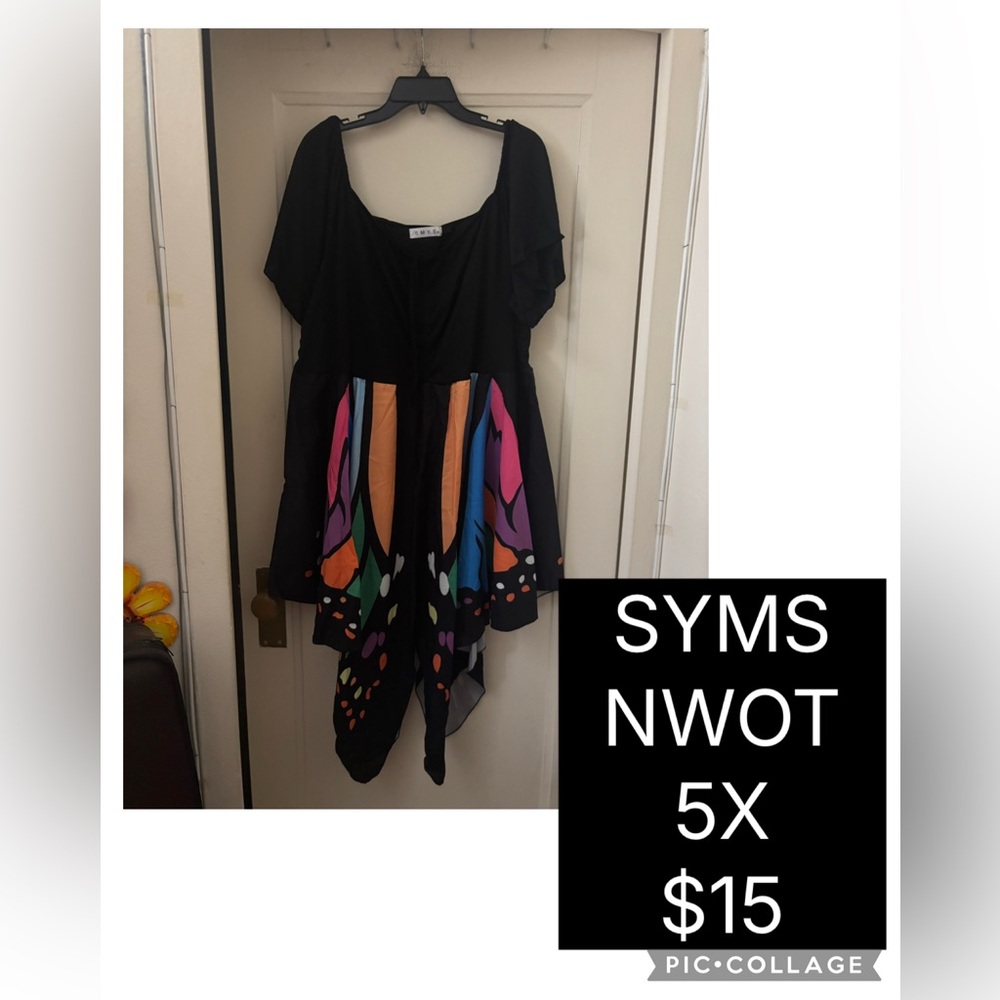 SYMS Colorful Butterfly Shirt